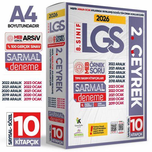 2026 8 Sınıf LGS 2 ÇEYREK Aralık-Ocak Ayı MEB Örnek Soru Tıpkı Basım Sarmal Deneme Paketi Çözümlü