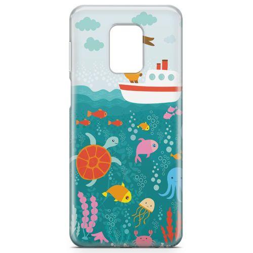Xiaomi Redmi Note 9 Pro Kılıf Sualtı Dünyası Arka Kapak Koruma Desenli Full Koruyucu