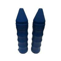 SEVGENT 4 Parmak Mat Mavi Sivri Elcik Plastik