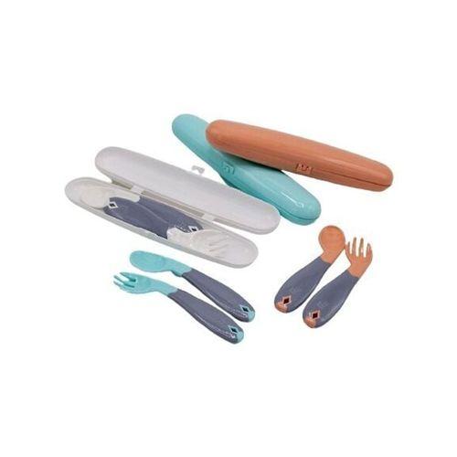 Babyjem BabyJem Açılı Mama Kaşık Çatal Takımı 703 Yeşil