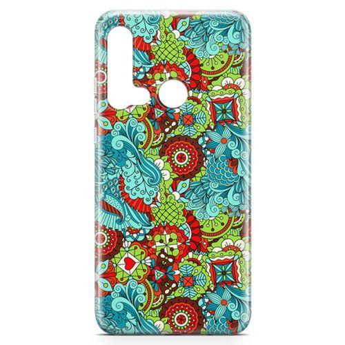 Huawei Nova 5i Kılıf Cam Motifleri Arka Kapak Koruma Desenli Full Koruyucu