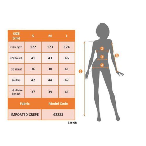 Kadın Truvakar Kollu Bisiklet Yaka Kemersiz Yırtmaç Detaylı Uzun Ithal Krep Elbise