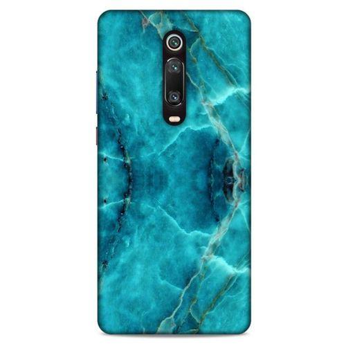 Mermer Desenli (13) Tema Silikon Kap Turkuaz Xiaomi Redmi K20 Kılıf