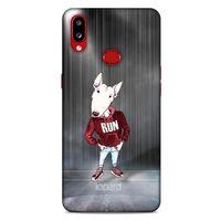 Samsung Galaxy A10s Kılıf FunnyMaX (41) Tank Kılıf Gri Bull Teriyer