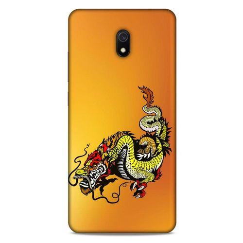 Xiaomi Redmi 8A Kılıf Dragons (28) Arka Kapak Tatoo Sarı Ejderha