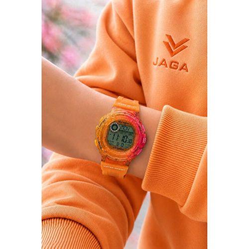 JAGA Unisex Dijital Genç Ve Çocuklara Özel Kol Saati 50 Mt Su Geçirmez Alarm Ve Kronometreli JG.17