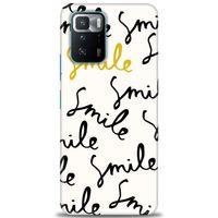 Xiaomi Poco X3 GT Kılıf HD Baskılı Kılıf - S Smile + Tam Ekran Koruyucu