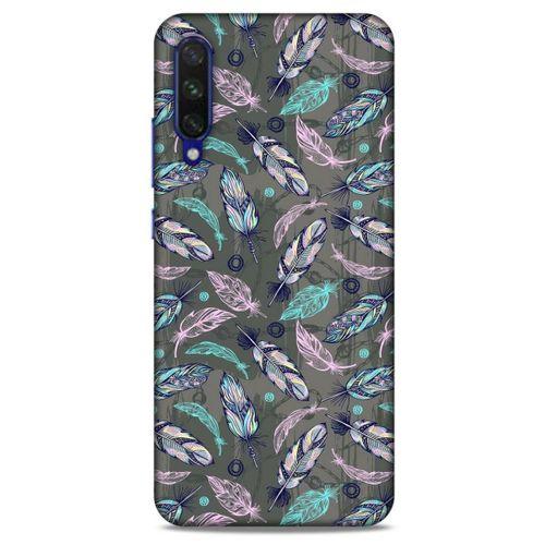 Xiaomi Mi A3 Kılıf Desenli Özel Seri Tüyler (6) Silikon Kılıf