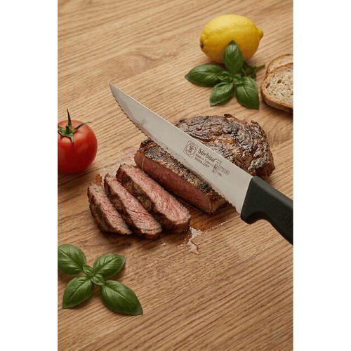 Lazerli Tırtıklı Sürmene Sebze Meyve Biftek Steak Mutfak Bıçağı 24 Cm Lazer Bileme Sürbisa 61005-LZ