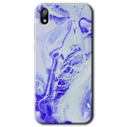 MRCİLETİSİM Huawei Y5 2019 Kılıf HD Desen Baskılı Arka Kapak + Temperli Cam - Cranny Liquid Wall