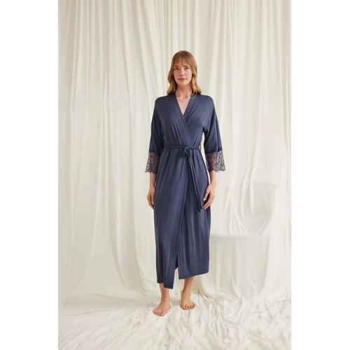 Dantelli Ve Kuşaklı Sabahlık