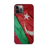 Apple iPhone 12 Pro Uyumlu Kılıf Azarbaijan (10) Full Koruma Kılıfı Türk & Azerbaycan Bayrak