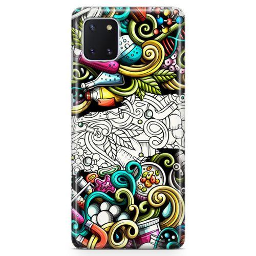 Samsung Galaxy Note 10 Lite Kılıf Kimya Doodle Arka Kapak Koruma Desenli Full Koruyucu
