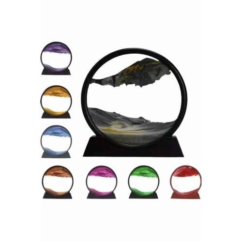 Dekoratif Sulu Kum Saati Ofis Masa Üstü Ev Yuvarlak Kum Saati