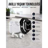 2025 Model Akıllı Saat Ve Yeni Nesil Pro Bluetooth Kulaklık Tws Yüksek Ses Kaliteli