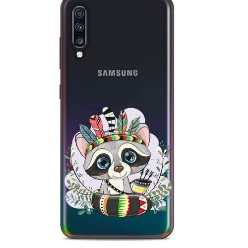 Zoologix (41) Samsung Galaxy A70 Şeffaf Kılıf Silikon Desenli