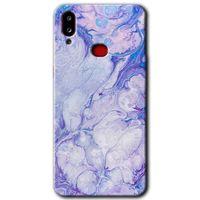 MRCİLETİSİM Samsung Galaxy A10s Kılıf Baskılı Kapak - Spots Lilac +Tam Ekran Koruyucu