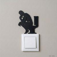 Tuvalette Düşünen Adam Thinker Man  Tuvalet Priz Süsü