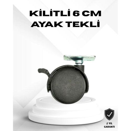 Kilitli 6 Cm Masa Ayağı Tekli Döner Tekerlek