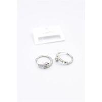 Taşlı Çivi Küpe - Gümüş