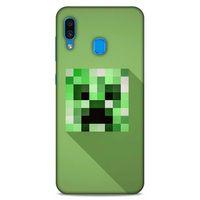 Lopard Samsung Galaxy A30 Uyumlu Kılıf PiXel (36) Glitter Kılıf Creeper