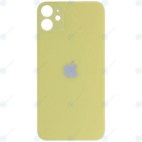 Apple iPhone 11 Uyumlu Logolu, Cam Arka Pil Kapağı - LENS HARİÇ