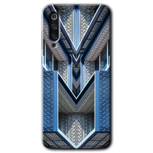 Xiaomi Mi 9 SE Kılıf Baskılı Kapak - Retro Building + 5D Tam Kaplayan Cam