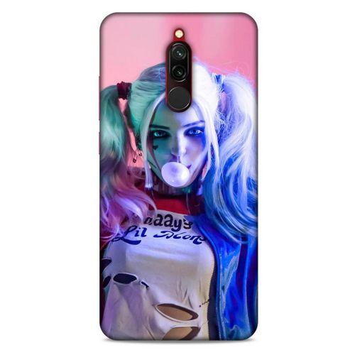 Xiaomi Redmi 8 Uyumlu Kılıf Harley Quinn (10) Full Koruma Kılıfı Pembe