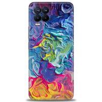 Realme 8 Kılıf HD Baskılı Kılıf - Colors + Tam Ekran Koruyucu