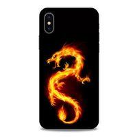 Apple iPhone XS Kılıf Dragons (26) Tpu Silikon Kılıf Tatoo Ateş Ejderhası