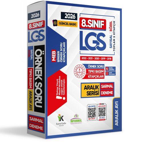 2026 8 Sınıf LGS Aralık Ayı MEB Örnek Soru Tıpkı Basım 5li Sarmal Deneme Paketi Dijital Çözümlü