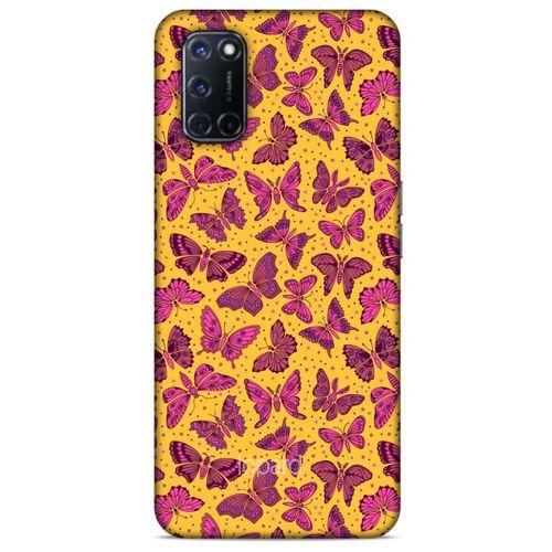 Oppo A52 Kılıf Kelebek Etkisi (27) Tasarımlı Kılıf Karışık Renkli