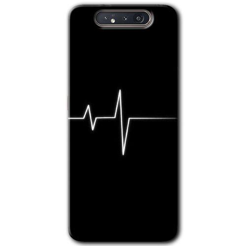 Samsung Galaxy A80 HD Baskılı Kılıf + 9D Tam Ekran Koruyucu - Heart Rytm