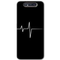 Samsung Galaxy A80 HD Baskılı Kılıf + 9D Tam Ekran Koruyucu - Heart Rytm