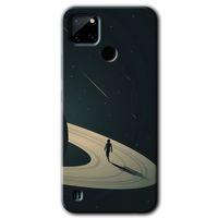 Realme C21 Kılıf HD Desen Baskılı Arka Kapak - Space Planet