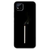 BeRa Aksesuar Realme C11 Kılıf Baskılı Kapak - Sönmüş Kibrit +Tam Kaplayan Mat Seramik