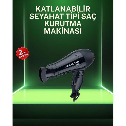 Kompakt Katlanabilir Saç Kurutma Makinesi Ev Ve Seyahat Uyumlu