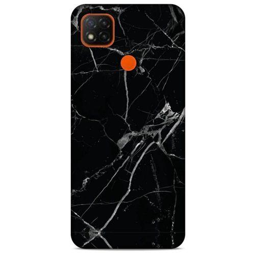 Mermer Desenli (17) Tema Tasarım Kılıf Siyah Xiaomi Redmi 9C Kılıf