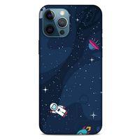 Apple iPhone 12 Pro Max Uyumlu Kılıf Mavi Delisi (23) Ultra Koruma Kılıfı Nasa