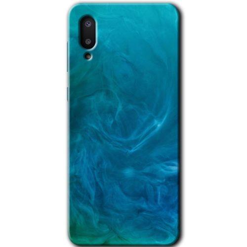 Samsung Galaxy A02 Kılıf Baskılı Kapak - Mavi Aura + 5D Tam Kaplayan Cam