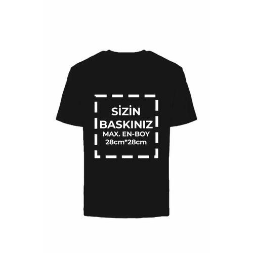 Tişört Tasarla 20/1 Kumaş - Siyah