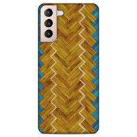 Lopard Samsung Galaxy S21 Plus Uyumlu Kılıf Wood'X (37) Silicone Cover Baskılı