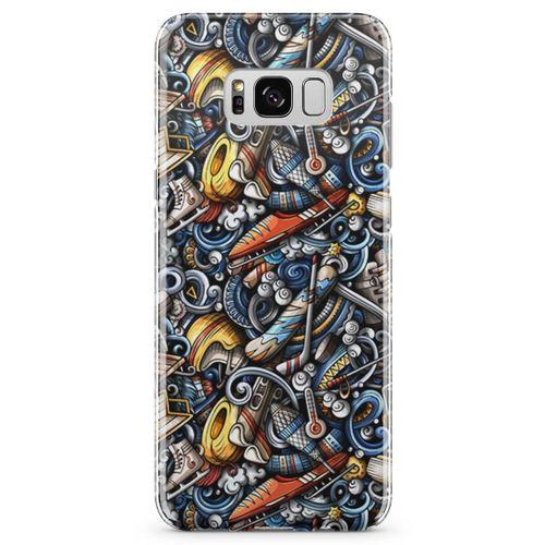 Samsung Galaxy S8 Plus Kılıf Kayak Malzemeleri Arka Kapak Koruma Desenli Full Koruyucu