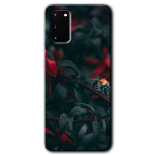 Potkal Hediye Fabrikası Samsung Galaxy S20 Kılıf HD Desen Baskılı Arka Kapak - Avcı Arı
