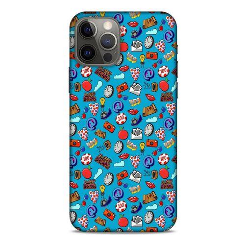 Retro (21) Desen Koruyucu Kapak Renkli Apple iPhone 12 Pro Kılıf