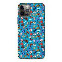 Retro (21) Desen Koruyucu Kapak Renkli Apple iPhone 12 Pro Kılıf