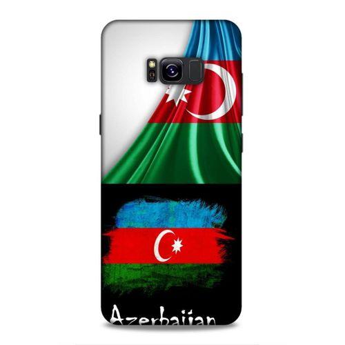 Samsung Galaxy S8 Plus Uyumlu Kılıf Azarbaijan (13) Silikon Kap Bayraklar