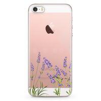 Apple iPhone SE Kılıf Lavanta Kolonyası Arka Kapak Koruma Desenli Full Koruyucu