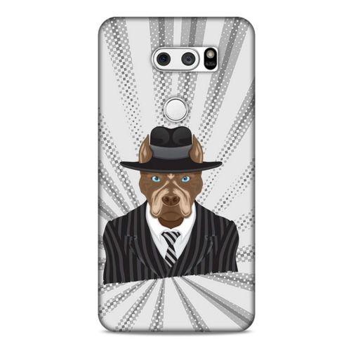 LG K40S Kılıf Köpek Kıyafetleri (8) Baskılı Kılıf Pitbull Şapka