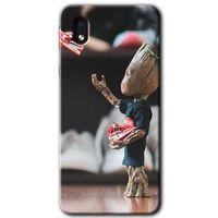 Samsung Galaxy A01 Core Kılıf Baskılı Kapak - I am Groot + 5D Tam Kaplayan Cam